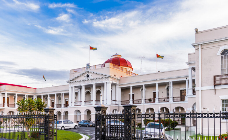 Parliament in Georgetown, capital of Guyana, South America